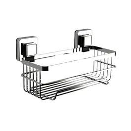 Showerdrape Pushloc Stainless Steel Suction Wall Mounted Bottle Basket
