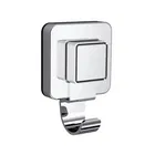 Showerdrape Pushloc Stainless Steel Suction Wall Mounted Robe Hook