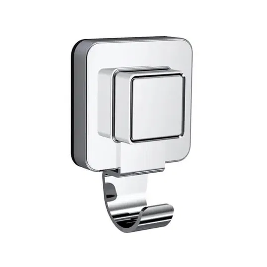 Showerdrape Pushloc Stainless Steel Suction Wall Mounted Robe Hook