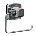 Showerdrape Pushloc Stainless Steel Suction Wall Mounted Toilet Roll Holder