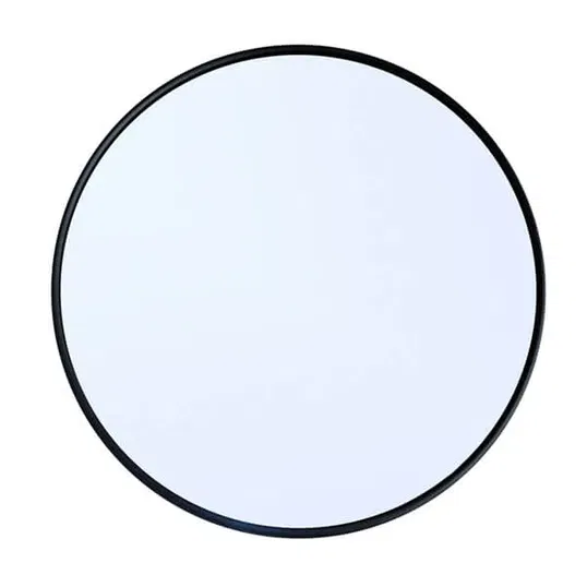 Showerdrape Portobello Round Black 40cm Bathroom Mirror