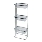 Showerdrape Pure Chrome Freestanding Bathroom Floor Shower Caddy