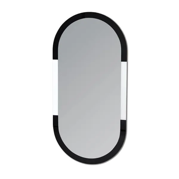 Showerdrape Putney Arched Oval Wall Mounted 80 x 40cm Bathroom Mirror