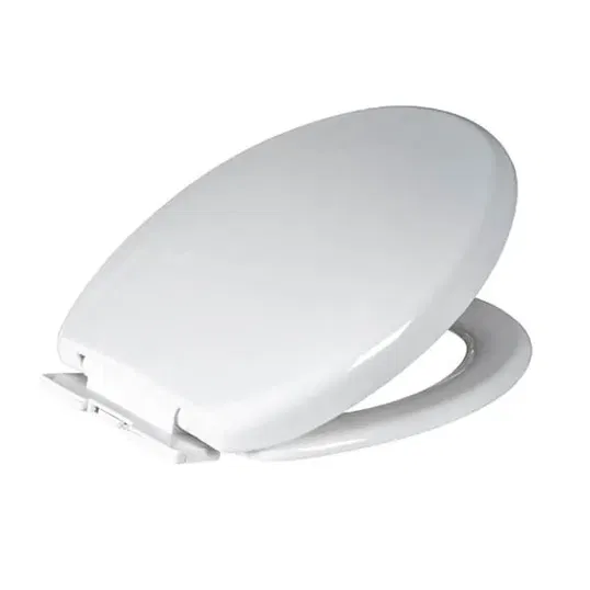 Showerdrape Seville White Wrap Over Plastic Soft-Close Toilet Seat