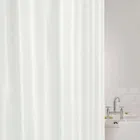 Showerdrape Showerplus Plain Polyester White Shower Curtain