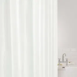 Showerdrape Showerplus Plain PEVA White Shower Curtain