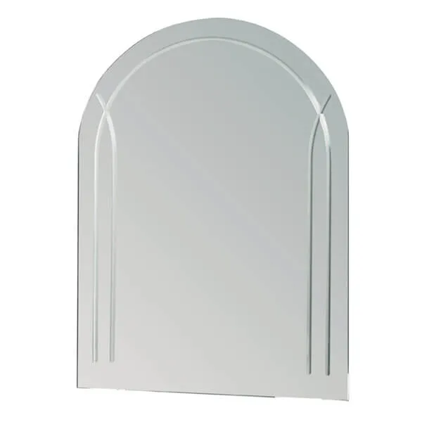 Showerdrape Soho Arched Oval Wall Mounted 60 x 45cm Bathroom Mirror