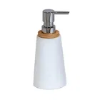 Showerdrape Sonata White & Bamboo Liquid Soap Dispenser