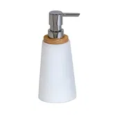 Showerdrape Sonata White & Bamboo Liquid Soap Dispenser