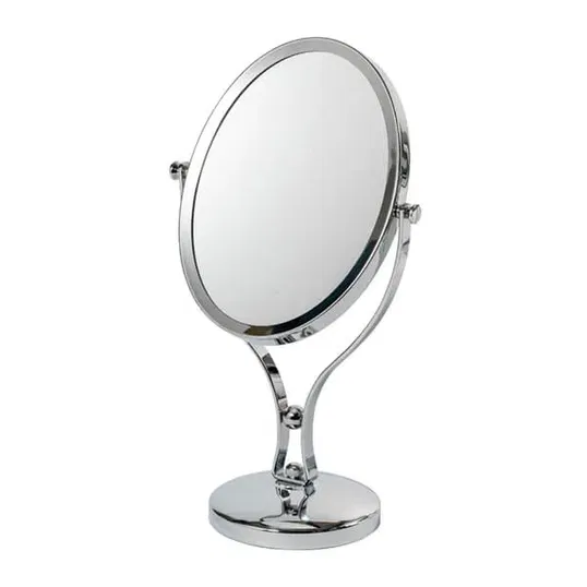 Showerdrape Triton 5x Magnifying Chrome Oval Makeup Vanity Mirror