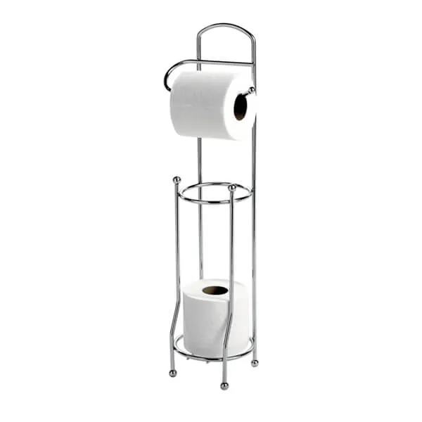 Showerdrape Wire Toilet Roll & Spare Paper Holder Combination