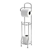 Showerdrape Wire Toilet Roll & Spare Paper Holder Combination