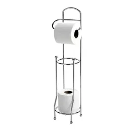 Showerdrape Wire Toilet Roll & Spare Paper Holder Combination