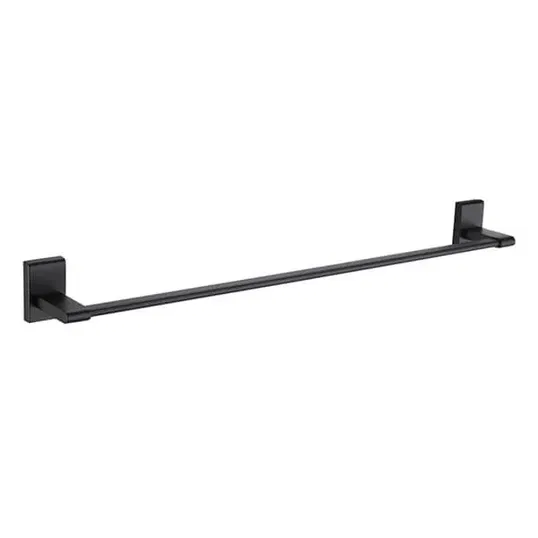 Showerdrape Unity Black Stainless Steel Wall Mounted 50cm Towel Rail