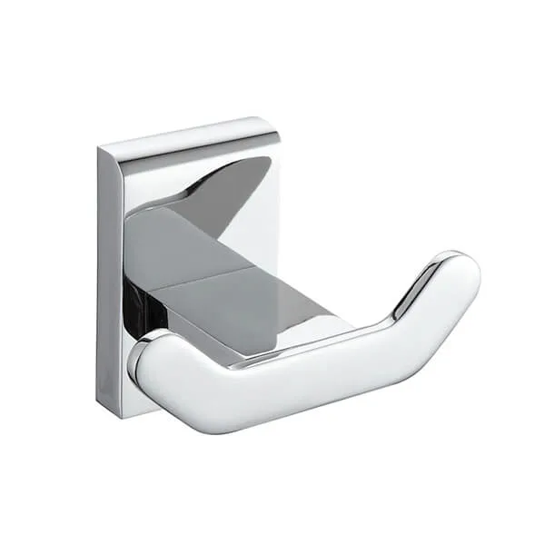 Showerdrape Unity Chrome Stainless Steel Wall Mounted Double Robe Hook