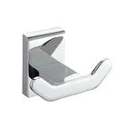 Showerdrape Unity Chrome Stainless Steel Wall Mounted Double Robe Hook
