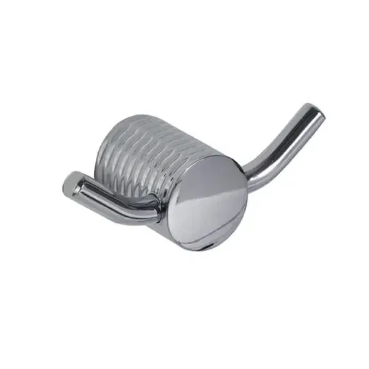 Showerdrape Vitality Chrome Stainless Steel Wall Mounted Double Robe Hook