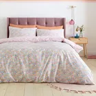 Catherine Lansfield Darcy Floral Double Duvet Set Pink