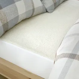 Catherine Lansfield Thermal Fleece Fitted Underblanket Single Cream