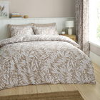 Catherine Lansfield Sorrel Leaf Double Duvet Set Natural