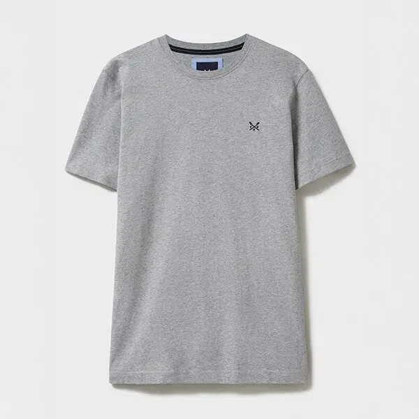 Crew Clothing Mens Classic Crew Neck T-Shirt Heritage Grey Marl