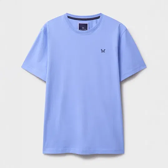 Crew Clothing Mens Classic Crew Neck T-Shirt Heritage Sky Blue