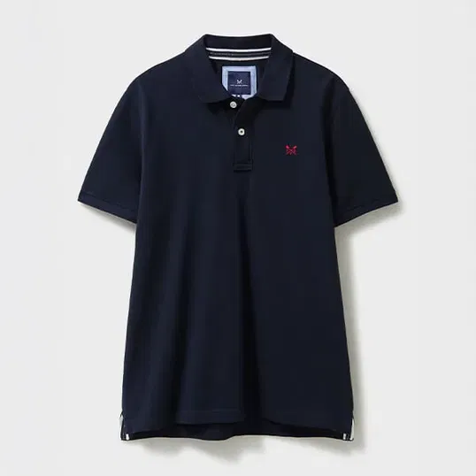 Crew Clothing Mens Classic Cotton Pique Polo Shirt Heritage Dark Navy