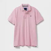 Crew Clothing Mens Classic Cotton Pique Polo Shirt Heritage Classic Pink