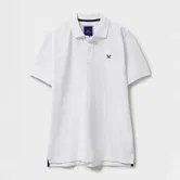 Crew Clothing Mens Classic Cotton Pique Polo Shirt Heritage White