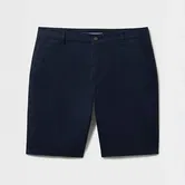 Crew Clothing Mens Bermuda Chino Stretch Shorts Heritage Dark Navy