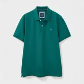 Crew Clothing Mens Classic Cotton Pique Polo Shirt Teal