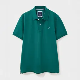 Crew Clothing Mens Classic Cotton Pique Polo Shirt Teal