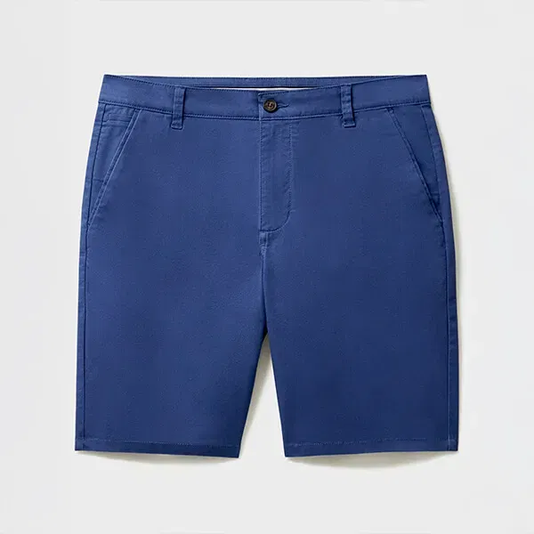 Crew Clothing Mens Bermuda Chino Stretch Shorts Dark Blue