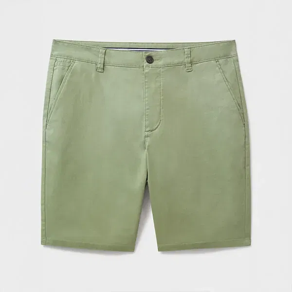 Crew Clothing Mens Bermuda Chino Stretch Shorts Oil Green