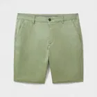 Crew Clothing Mens Bermuda Chino Stretch Shorts Oil Green