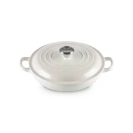 Le Creuset Signature Meringue Cast Iron 22cm Shallow Casserole
