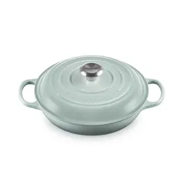 Le Creuset Signature Sea Salt Cast Iron 26cm Shallow Casserole