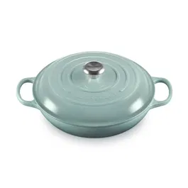 Le Creuset Signature Sea Salt Cast Iron 30cm Shallow Casserole