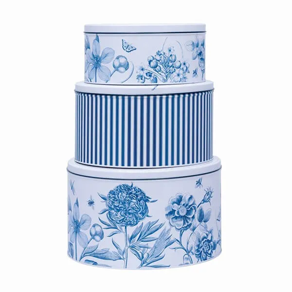 Sanderson Etchings & Roses Set of 3 Cake Tins