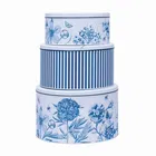 Sanderson Etchings & Roses Set of 3 Cake Tins