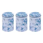 Sanderson Etchings & Roses Set of 3 Round Caddies