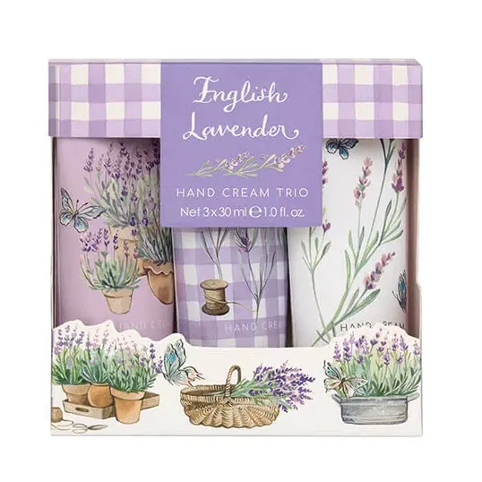 Heathcote & Ivory English Lavender Hand Cream Trio