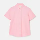 Joules Mens Pink Oxford Classic Fit Short Sleeve Shirt