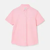 Joules Mens Pink Oxford Classic Fit Short Sleeve Shirt