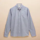 Joules Mens Blue Stripe Oxford Long Sleeve Classic Fit Shirt