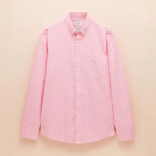 Joules Mens Red Gingham Abbott Classic Fit Poplin Shirt