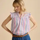 Brakeburn Multi Stripe Pier Sleeveless Blouse