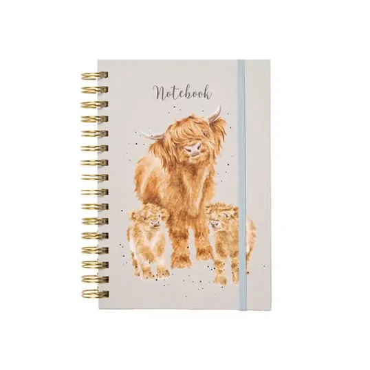 Wrendale Designs `Highland Coo` Highland Cow A5 Notebook