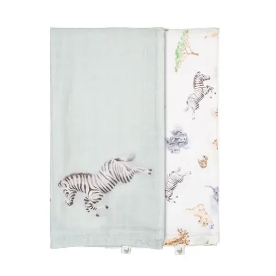 Wrendale Designs `Little Savannah` African Animal Muslin Gift Set