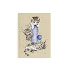 Wrendale Designs `Three`s A Crowd` Cat A6 Notebook